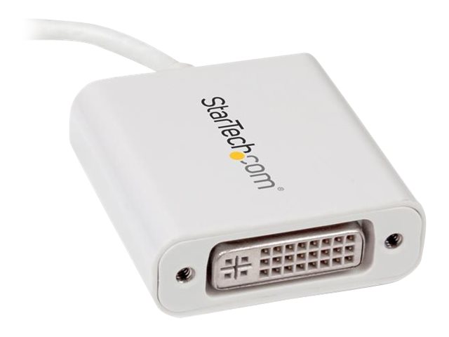 StarTech.com USB-C auf DVI Adapter - USB Type-C DVI Konverter für MacBook, Chromebook, Dell XPS oder andere USB-C Geräte - Weiß - externer Videoadapter - weiß