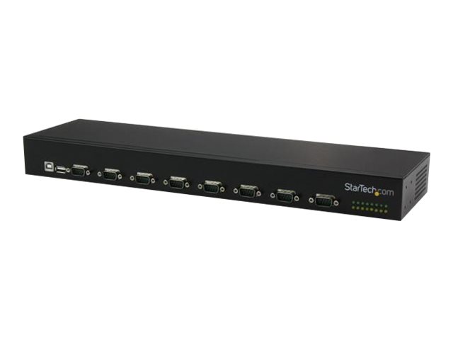 StarTech 8 Port USB auf Seriell Adapter Hub USB auf RS232 Port Adapter mit Daisy Chain Rackmontierbar