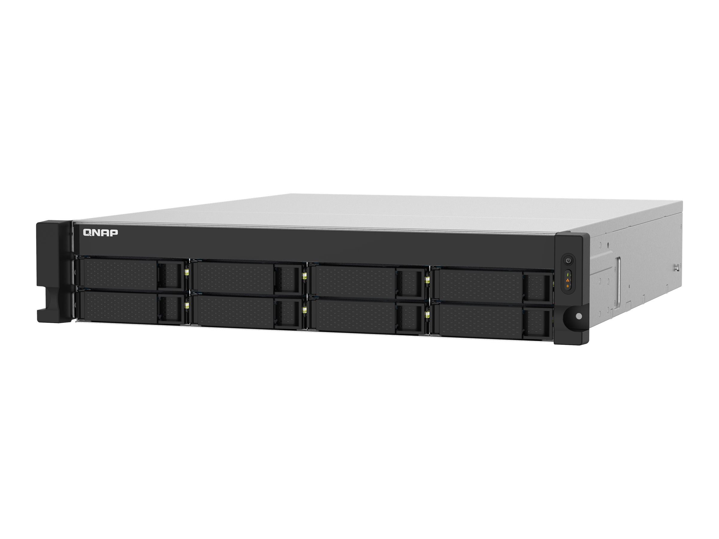 QNAP TS-832PXU-RP-4G 8-Bay rackmount NAS AL324 4GB DDR4 UDIMM RAM SATA 6Gb/s 2x 10GbE SFP+ 2x 2.5GbE 1x PCIe Gen2 x2 slot 250W