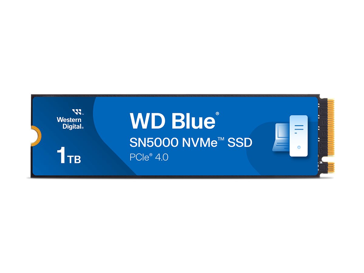 WD Blue SN5000 NVMe SSD 1TB M.2 2280 PCIe Gen4 WD Blue SN5000 NVMe SSD 1TB M.2 2280 PCIe Gen4