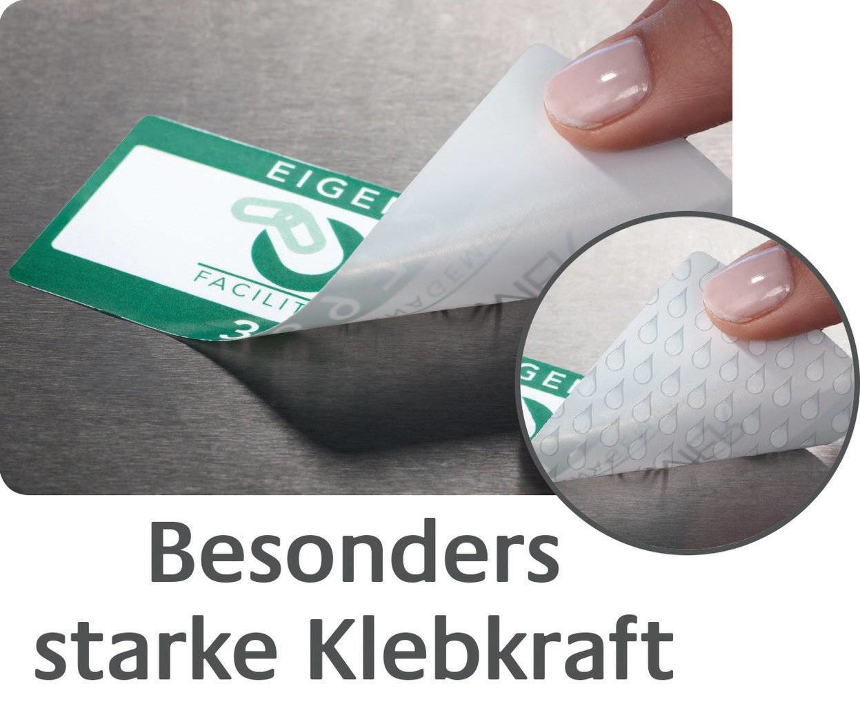 AVERY Zweckform FolienKraftklebeEtiketten L614020 weiss 45,7 x 25,4 mm, 20 Blatt