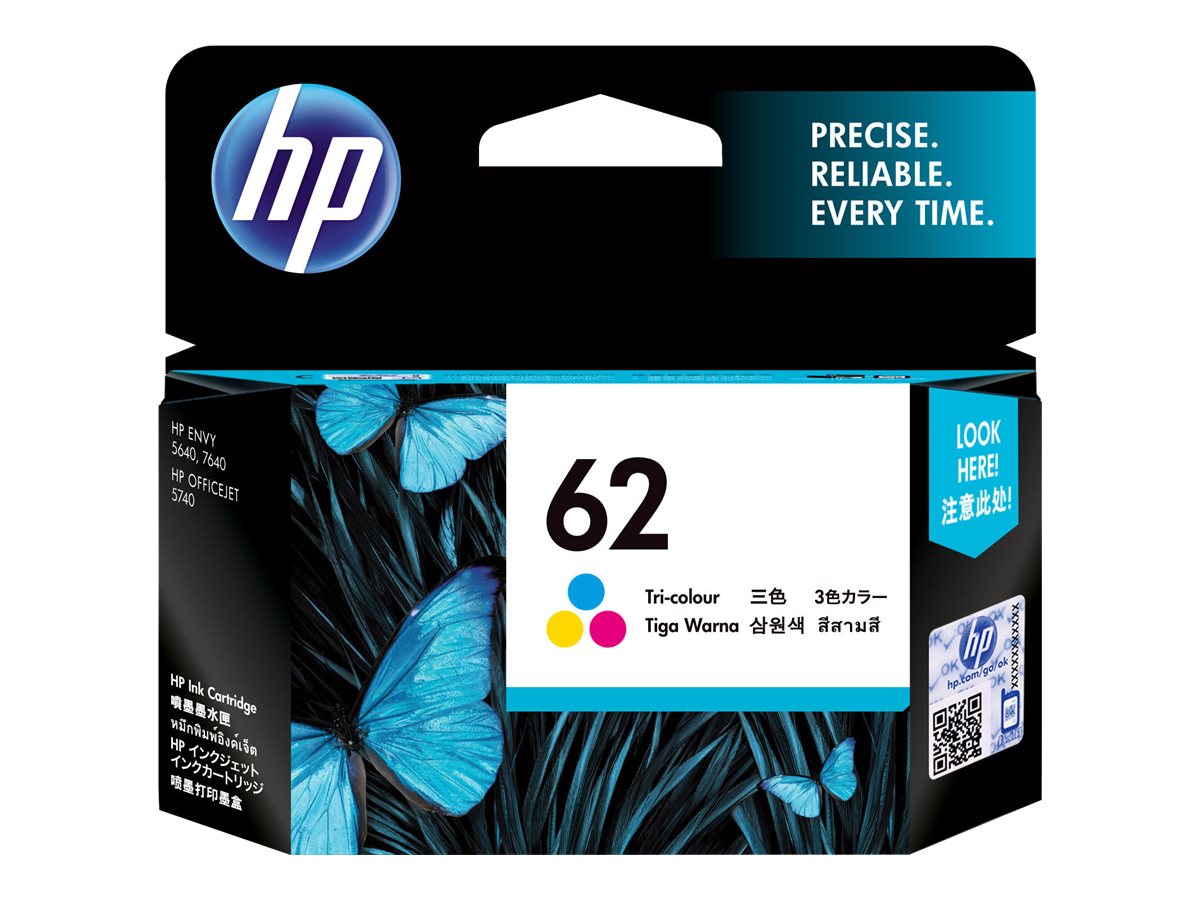 HP 62 original Ink cartridge C2P06AE UUS tri-colour standard capacity 1-pack HP 62 original Ink cartridge C2P06AE UUS tri-colour standard capacity 1-pack
