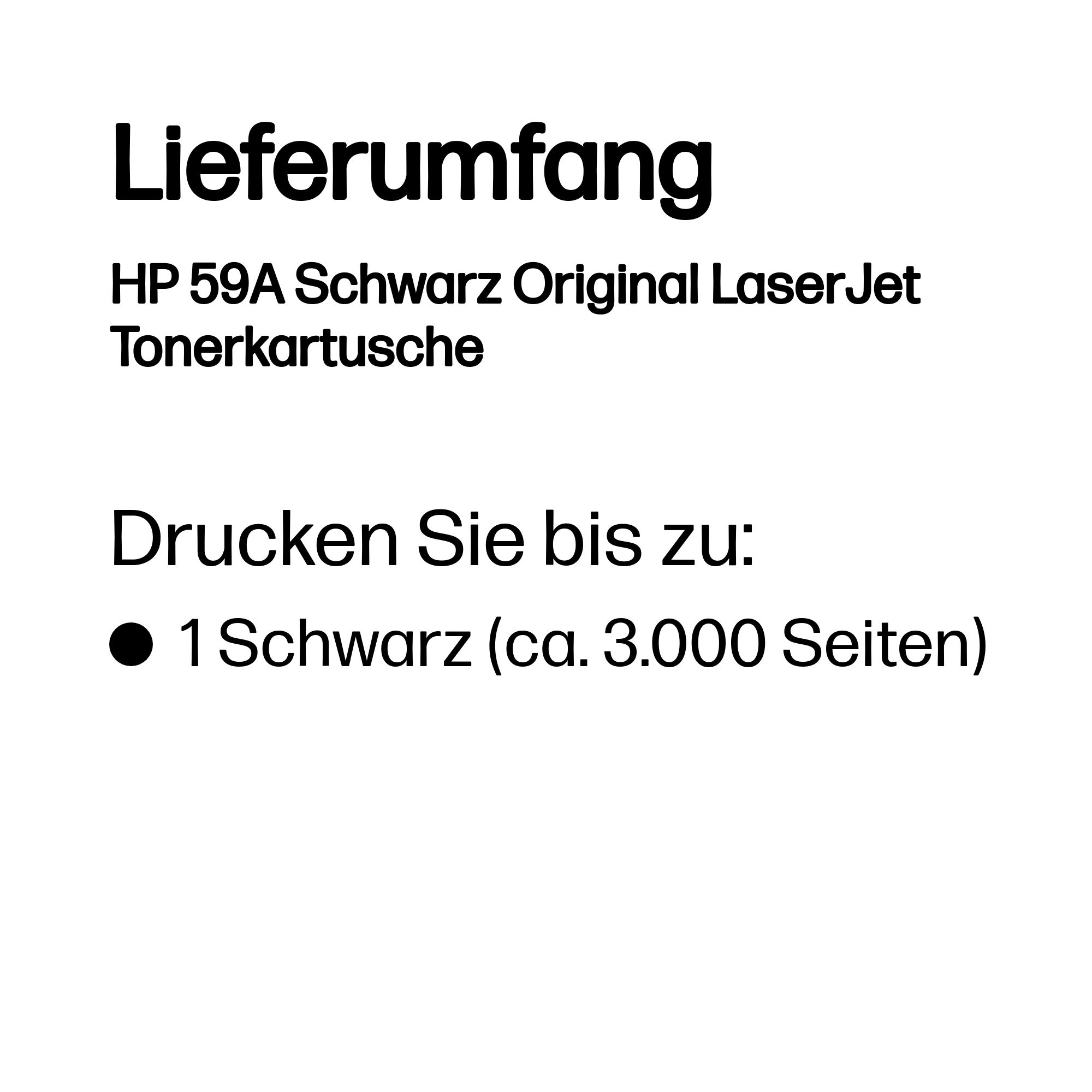 HP 59A CF259A schwarz Tonerkartusche