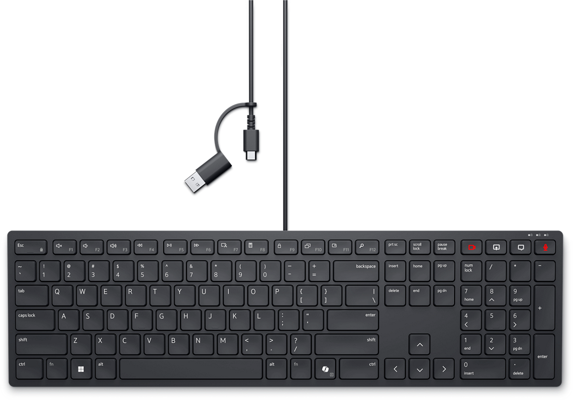 Dell KB525C Pro lautlos beleuchtet Schwarz