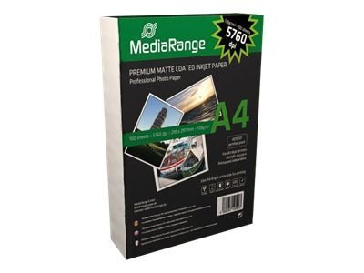 MediaRange Papier Inkjet matt A4 130g 100 Blatt
