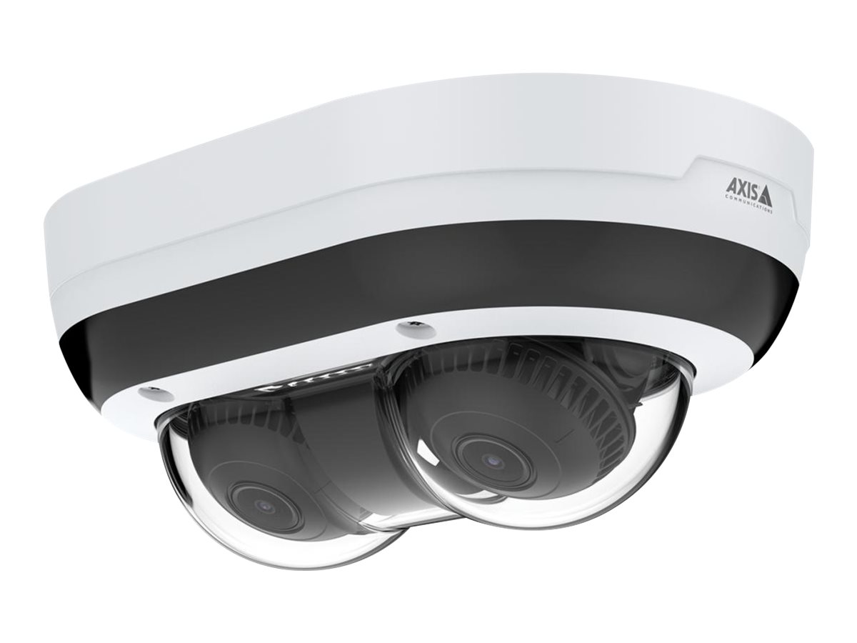 AXIS P4707-PLVE Netzwerkkamera Panorama Dome 2x5-MP-Mehrrichtungskamera mit einer IP-Adresse Unterstützt Analysefunktionen mit Deep Learning für beide Sensoren 360°-IR-Beleuchtung 2,5-facher Zoom Axis Lightfinder und Forensic WDR