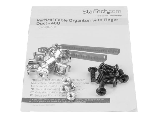 STARTECH.COM Vertikaler Kabelordner mit Finger Duct - 0U - 1,8m - Rack Kabelmanager STARTECH.COM Vertikaler Kabelordner mit Finger Duct - 0U - 1,8m - Rack Kabelmanager