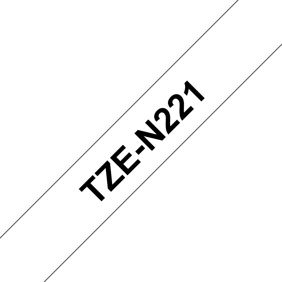 TZEN221 BROTHER PT Schriftband 9mm weiss