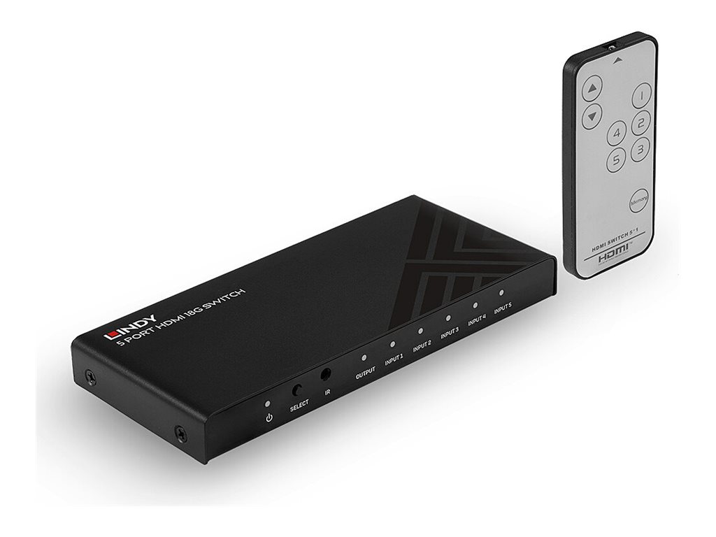 LINDY 5 Port HDMI 18G Switch LINDY 5 Port HDMI 18G Switch