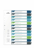 DURABLE Ordnerregister ueberbreite 1-12 farbig 12-teilig, 1 Satz