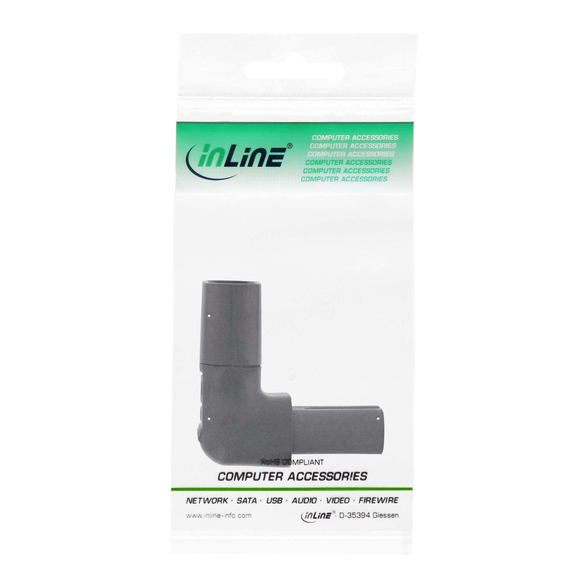INLINE Netzadapter IEC 60320 C8 C7 obenunten gewinkelt 2pol. INLINE Netzadapter IEC 60320 C8 C7 obenunten gewinkelt 2pol.