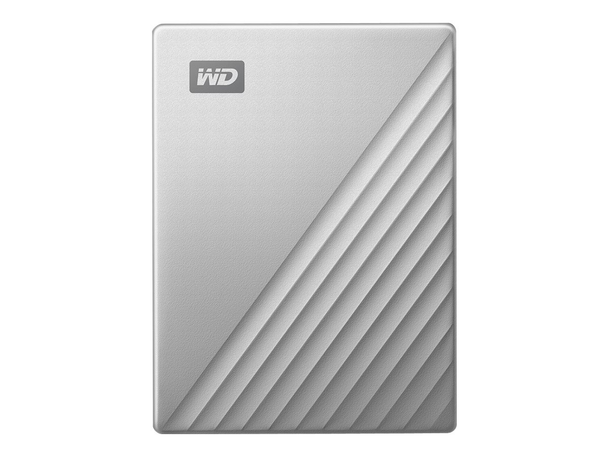 WD My Passport Ultra 2TB Silver USB-C/USB3.0 HDD 6,4cm 2,5Zoll Metal finish RTL portable extern