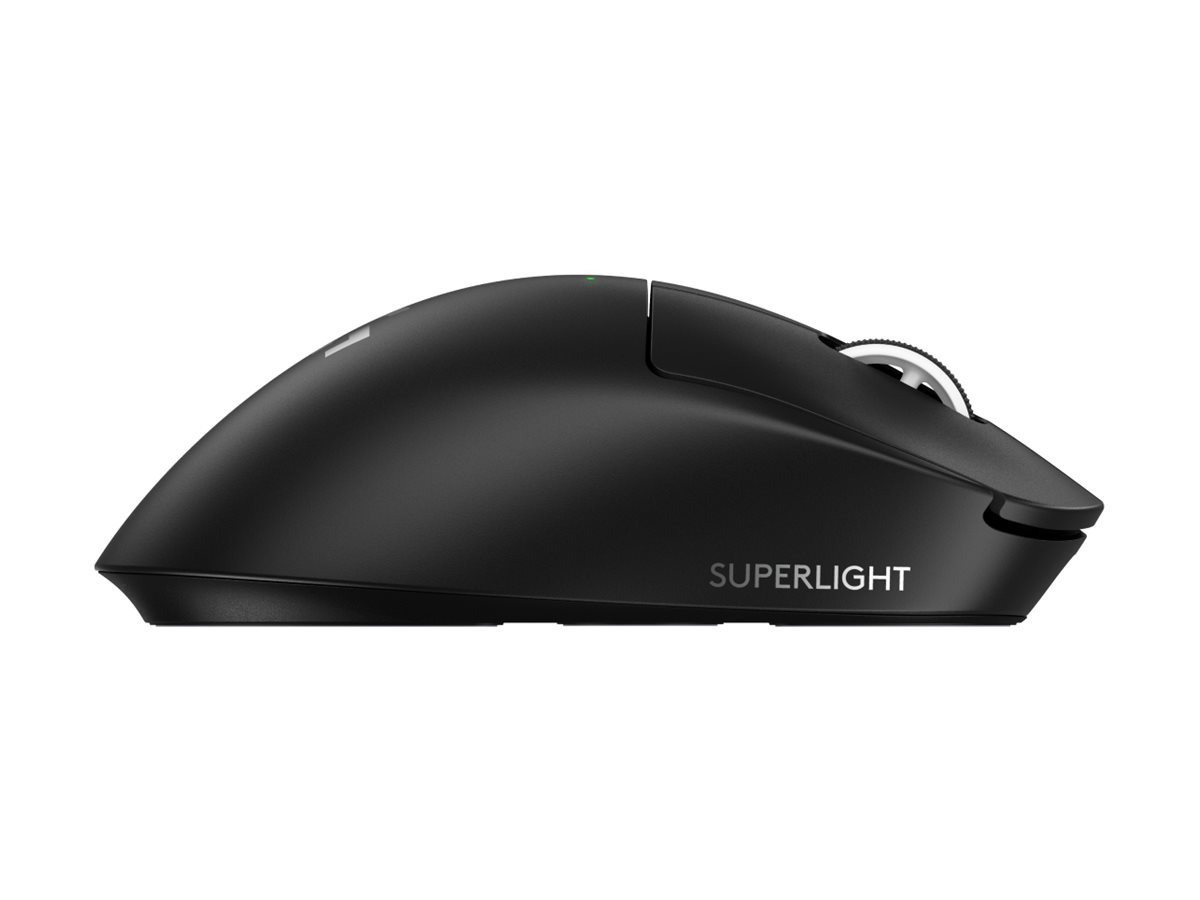 Logitech G PRO X SUPERLIGHT 2 DEX - Maus - ergonomisch - Fr Rechtshänder - optisch - 5 Tasten - kabellos. kabelgebunden - 2.4 GHz. USB - Schwarz