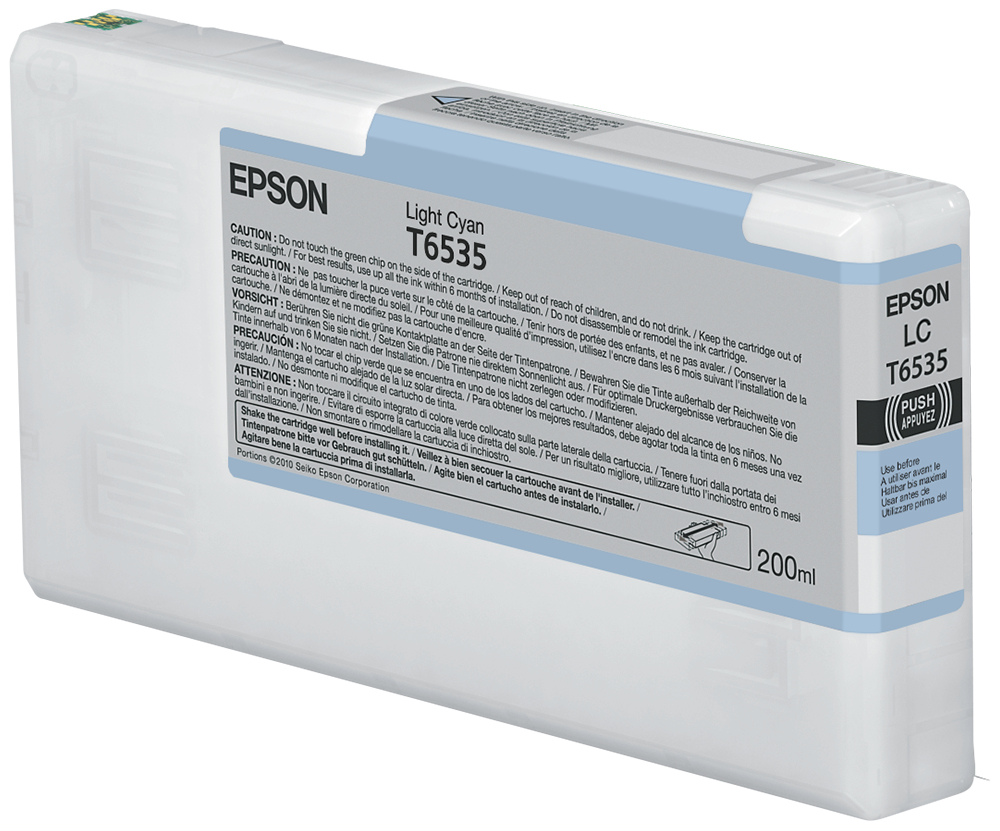 EPSON T6535 Tinte hell cyan Standardkapazitt 200ml
