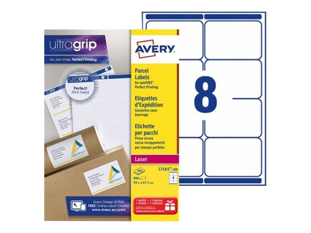 AVERY Zweckform Versandetiketten L7165100 weiß 99,1 x 67,7 mm, 100 Blatt