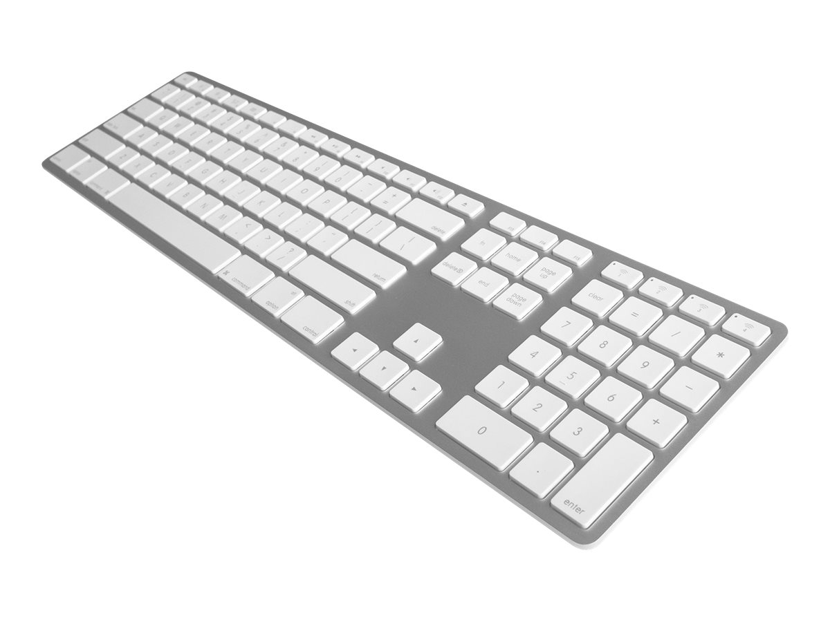JENIMAGE Wireless Aluminum Keyboard (DE) QWERTZ Bluetooth Akku ergonomisch silber ultraduenn Tastatur kabellos