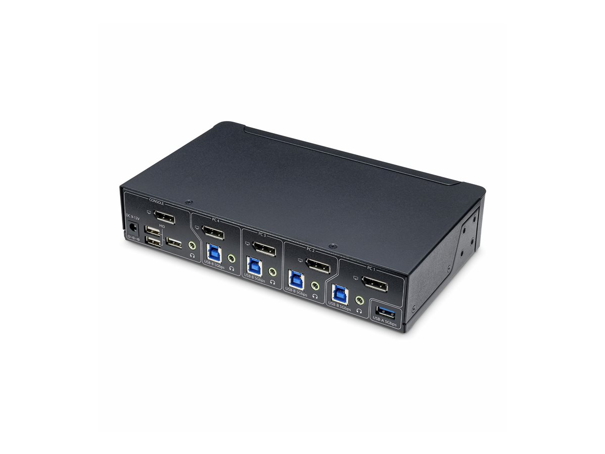 StarTechcom 4Port DisplayPort KVM SwitchUmschalter, 4K60Hz,TAAkonform