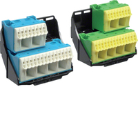 Hager Träger FZ384 mit 2x28 PE/N-Klemmen QuickConnect Hager Träger FZ384 mit 2x28 PE/N-Klemmen QuickConnect