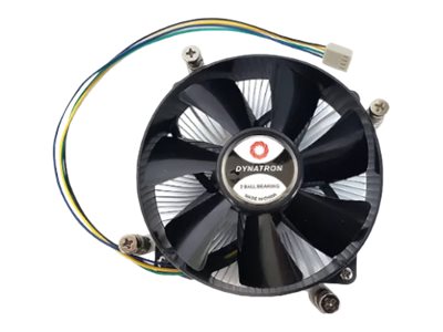 DYNATRON Q9 Intel CPU Kuehler LGA1700 2U extrudierter Kuehlkoerper aus Aluminium mit Push-Pin Montage, Aktiv mit PWM bis zu 65W TDP