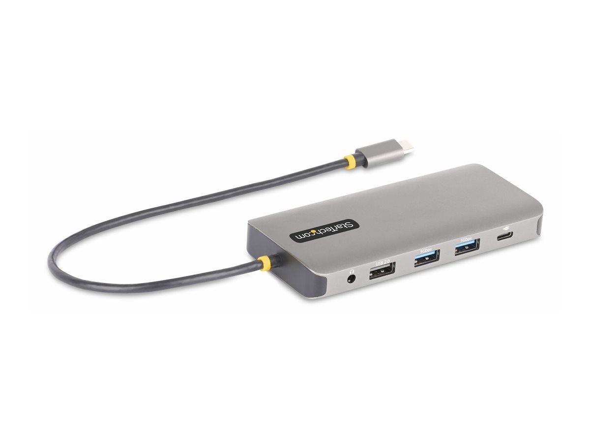 STARTECH.COM Drei Monitor USB-C Multiport Adapter 2x 4K 60Hz + 4K 30Hz HDMI & DP 4x USB-A 100W GbE Laptop Dockingstation