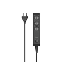 hama USB-Ladestation Ladekabel mit Adapter schwarz, 34 Watt