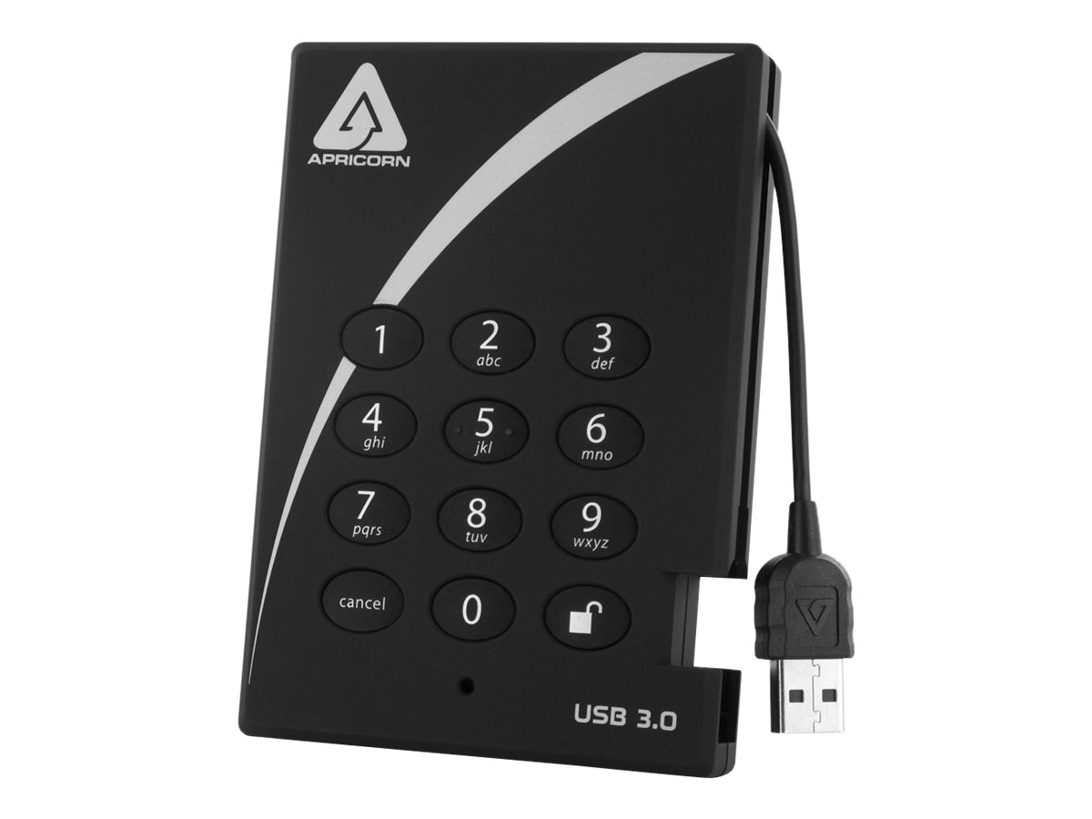 Apricorn Aegis Padlock 3.0 A25-3PL256-2000 - Festplatte - 2 TB - USB 3.0