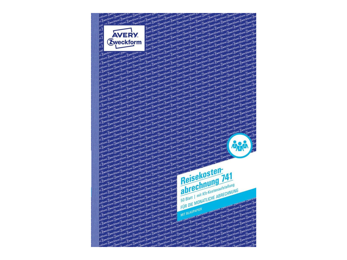 AVERY Zweckform Reisekostenabrechnung monatlich Formularbuch 741 AVERY Zweckform Reisekostenabrechnung monatlich Formularbuch 741