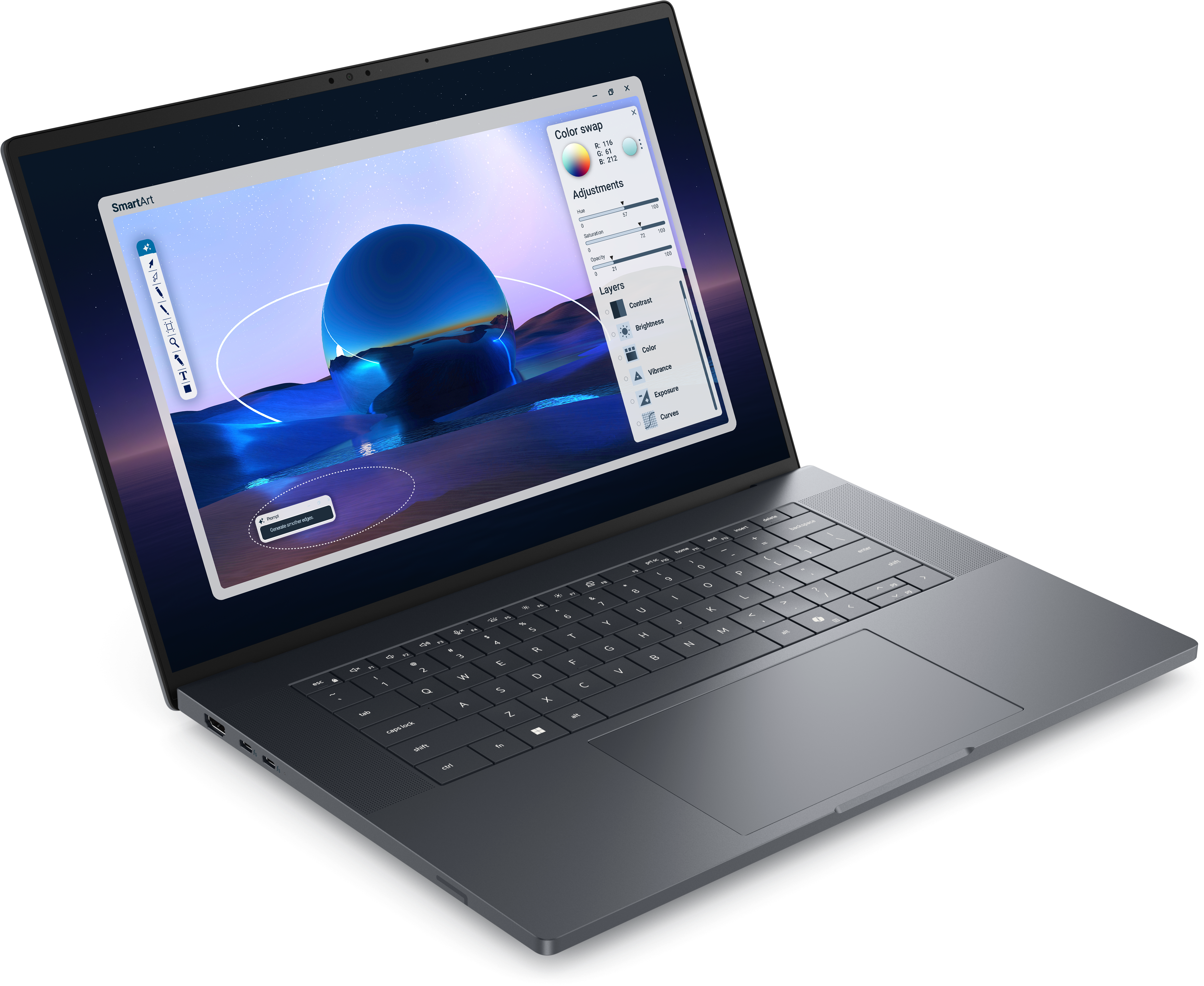DELL Pro Max Premium 16 MA16250 Intel Core Ultra 9 285H 40,64cm 16Zoll FHD 64GB 1TB SSD NVIDIA RTX 2000 WLAN W11P 3Y ProSpt