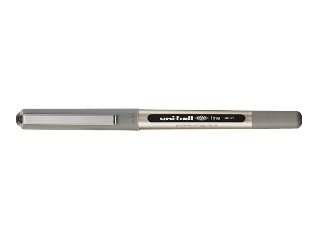 uni-ball eye fine UB-157E Tintenroller silber 0,4 mm, Schreibfarbe: schwarz, 12 St. uni-ball eye fine UB-157E Tintenroller silber 0,4 mm, Schreibfarbe: schwarz, 12 St.
