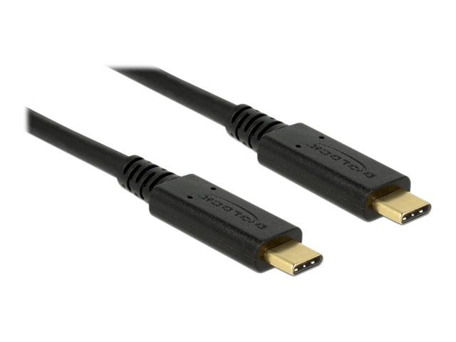 Delock USB 3.1 Gen 2 (10 Gbps) Kabel Type-C zu Type-C 0,5 m 3 A E-Marker Delock USB 3.1 Gen 2 (10 Gbps) Kabel Type-C zu Type-C 0,5 m 3 A E-Marker