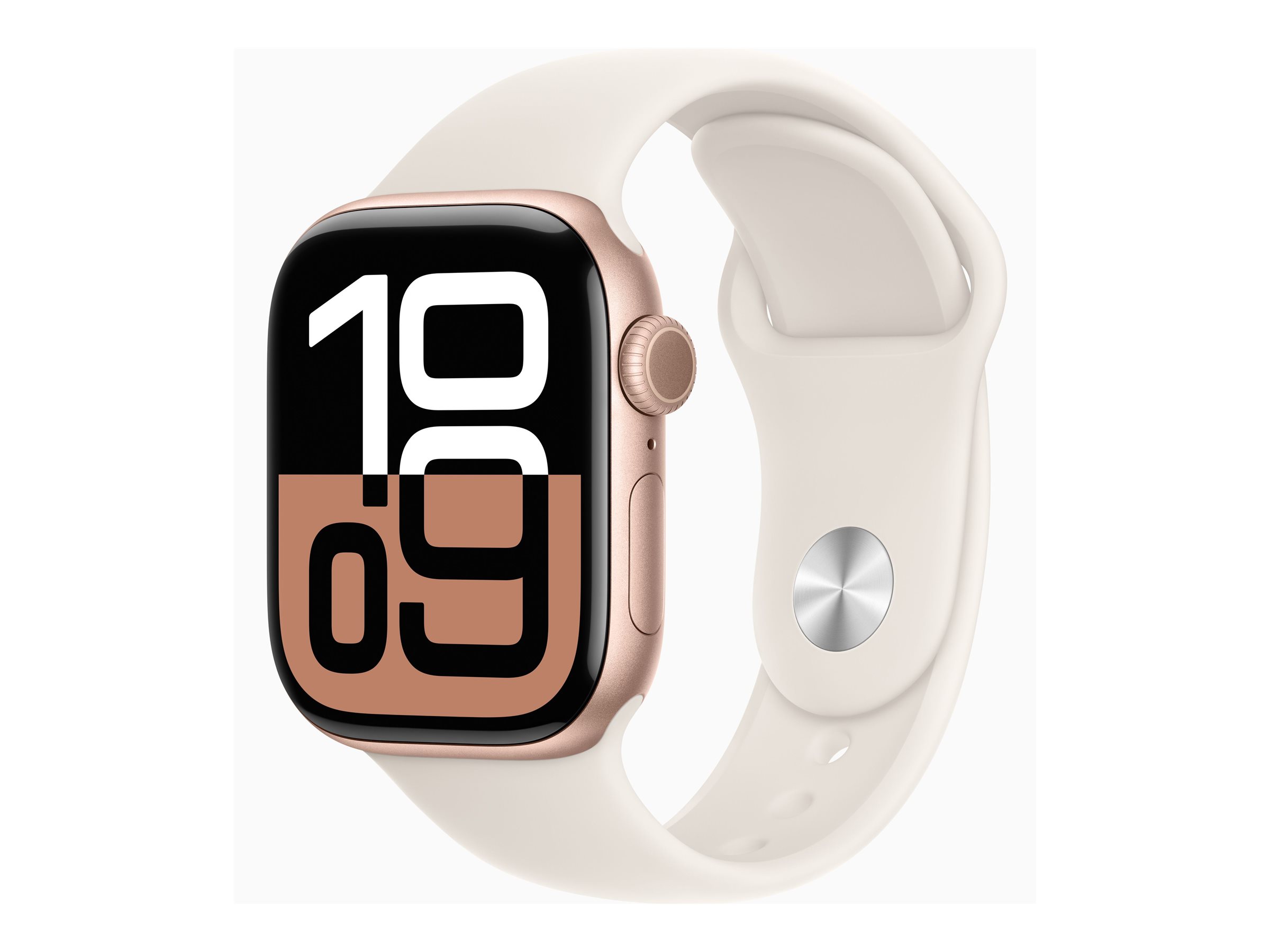Apple Watch S10 Aluminium 42mm Rosegold (Sportarmband blassrosa) S/M Apple Watch S10 Aluminium 42mm Rosegold (Sportarmband blassrosa) S/M