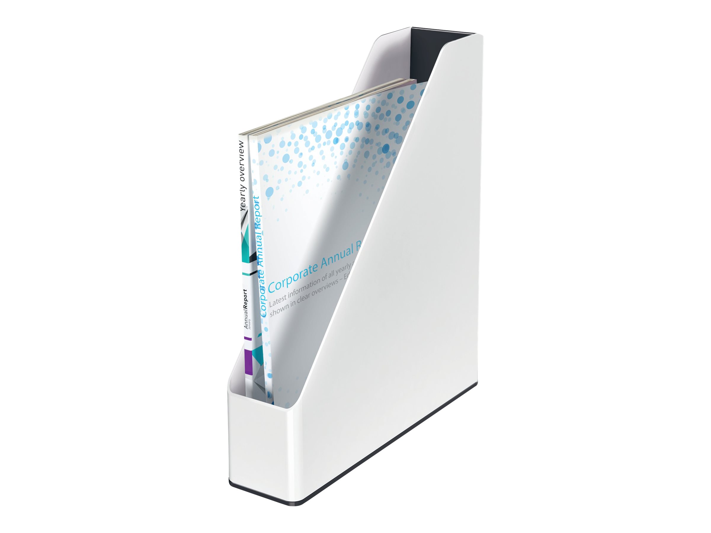 LEITZ Stehsammler WOW Duo Colour 53621095 perlweiss/schwarz Kunststoff, DIN A4 LEITZ Stehsammler WOW Duo Colour 53621095 perlweiss/schwarz Kunststoff, DIN A4