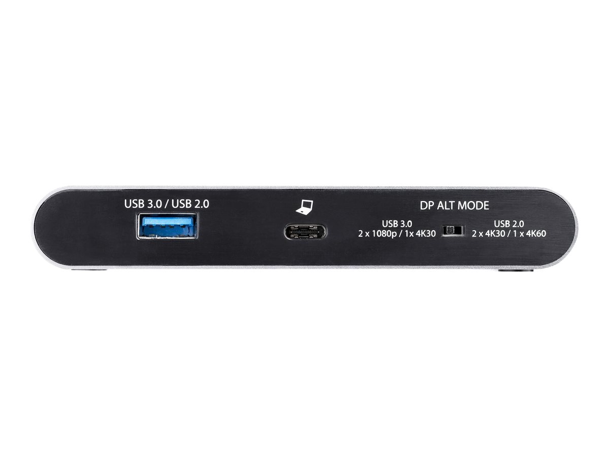 STARTECH.COM Dual Monitor USB-C Multiport Adapter - Windows - 2 x 4K DP - 100W PD 3.0 - GbE? - DP Alt Mode Switch