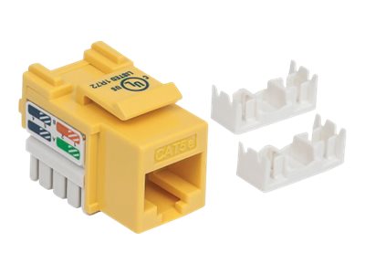 INTELLINET Cat5e Modularbuchse gelb UTP Keystone Jack benoetigt LSA-Auflegewerkzeug INTELLINET Cat5e Modularbuchse gelb UTP Keystone Jack benoetigt LSA-Auflegewerkzeug