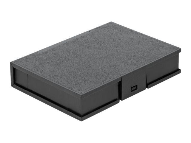 DELOCK Schutzbox für 8,89cm 3,5Zoll HDD schwarz