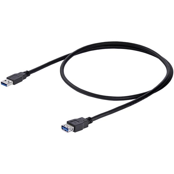 STARTECHCOM 1m Black SuperSpeed USB 30 Extension Cable A to A MF