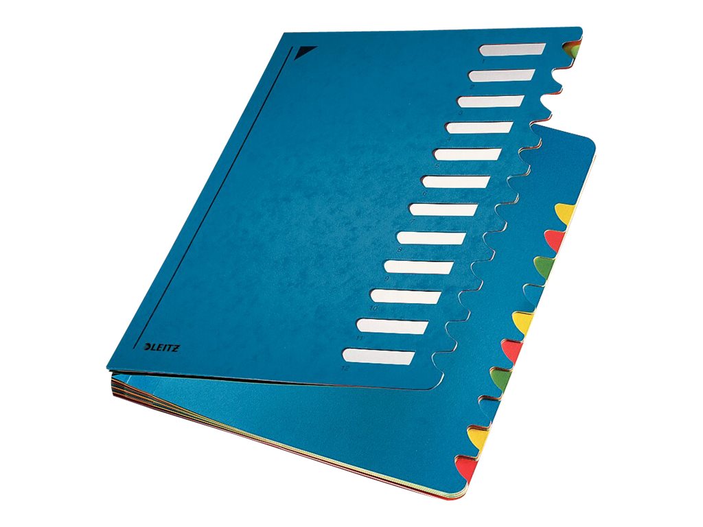 LEITZ Ordnungsmappe 5912 12 Faecher blau LEITZ Ordnungsmappe 5912 12 Faecher blau