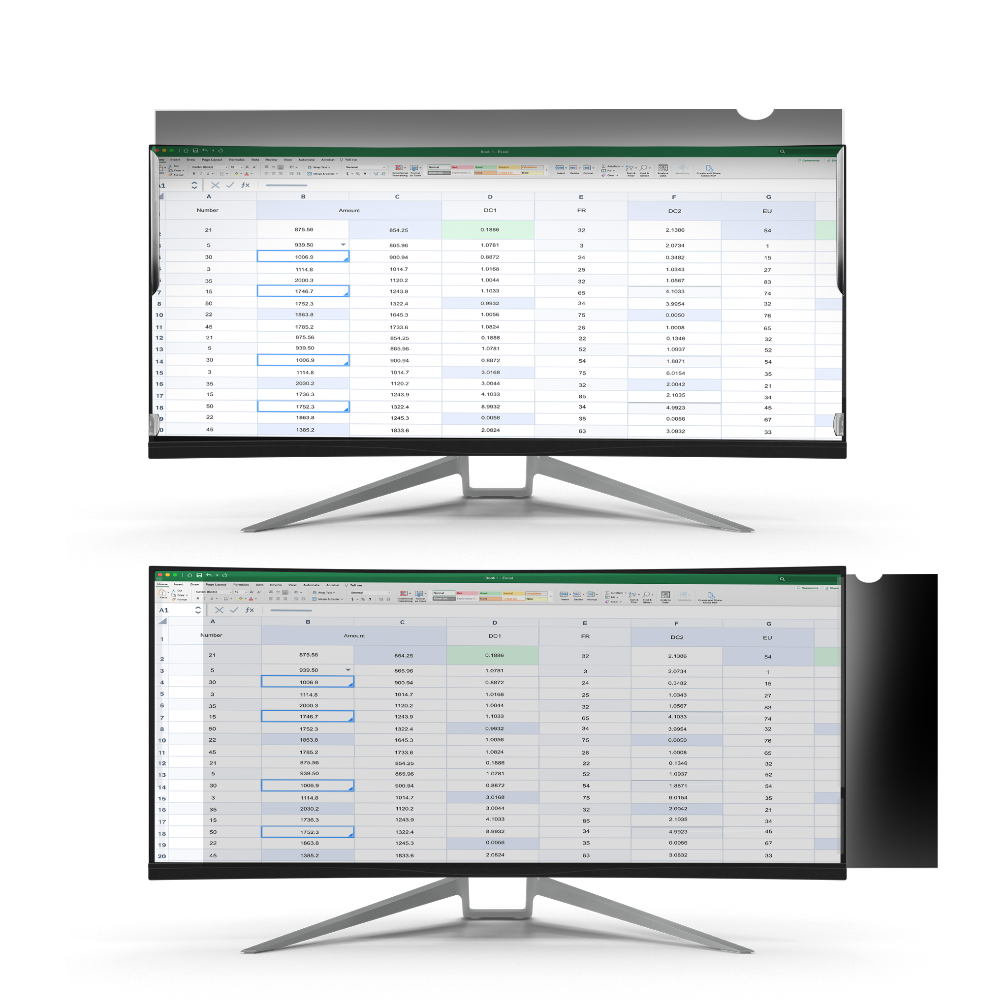 STARTECHCOM 86,36cm 34Zoll Monitor Blickschtzfolie Ultrawide mattglänzend 219 Seitenverhältnis 30 Grad Blickwinkel
