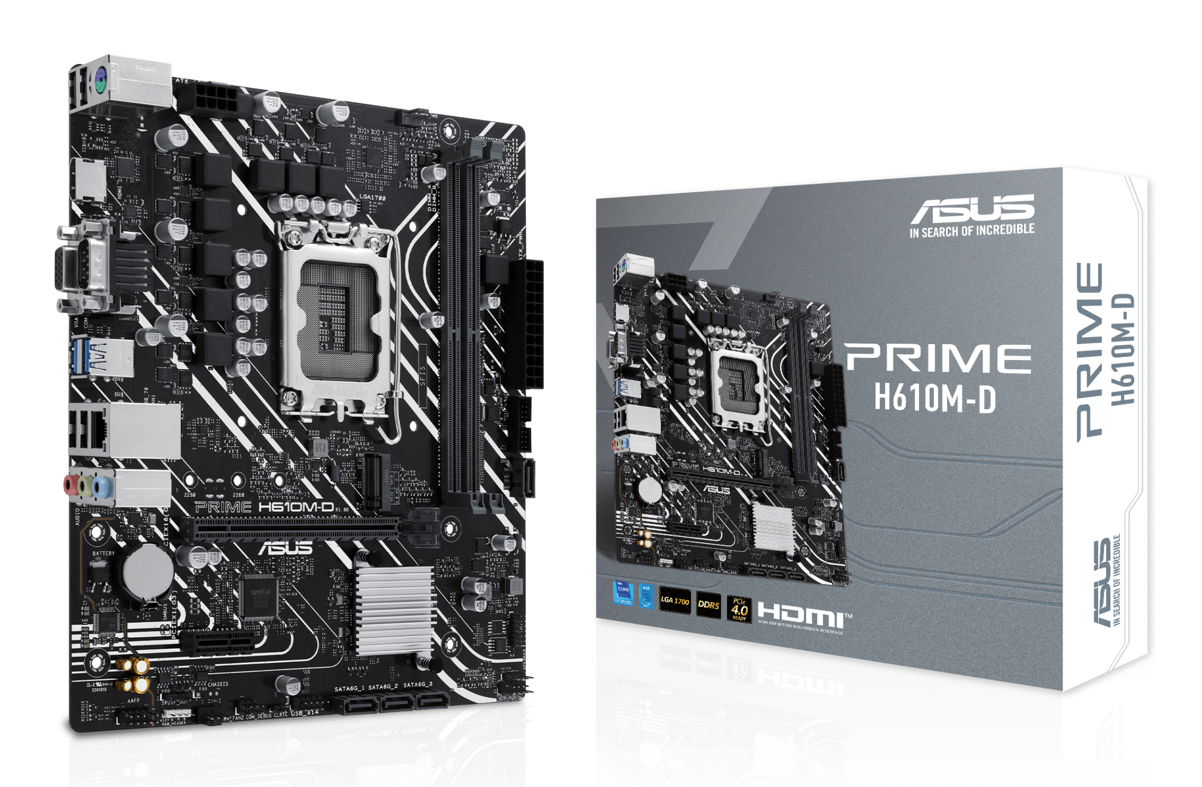 ASUS PRIME H610M-D INTEL 1700 DDR5 mATX