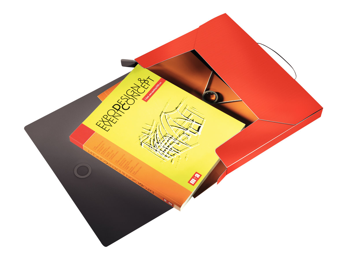 LEITZ Heftbox Solid 4568 3,0 cm hellrot