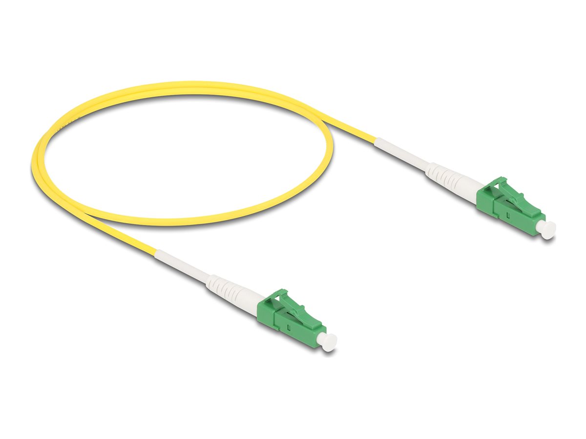 DELOCK Kabel Lichtwellenleiter LCAPC zu LCAPC Simplex Singlemode OS2 0,5m