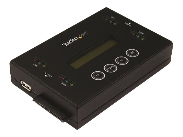 STARTECH.COM Laufwerks Duplizierer und Löscher für USB Sticks und 6,35/8,89cm 2,5/3,5 Zoll SATA Laufwerke - 1:1 duplizierung