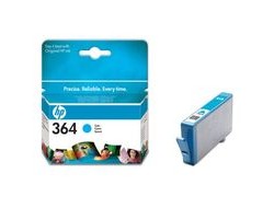 HP 364 original Ink cartridge CB318EE BA1 cyan standard capacity 3ml 300 pages 1-pack with Vivera Ink cartridge