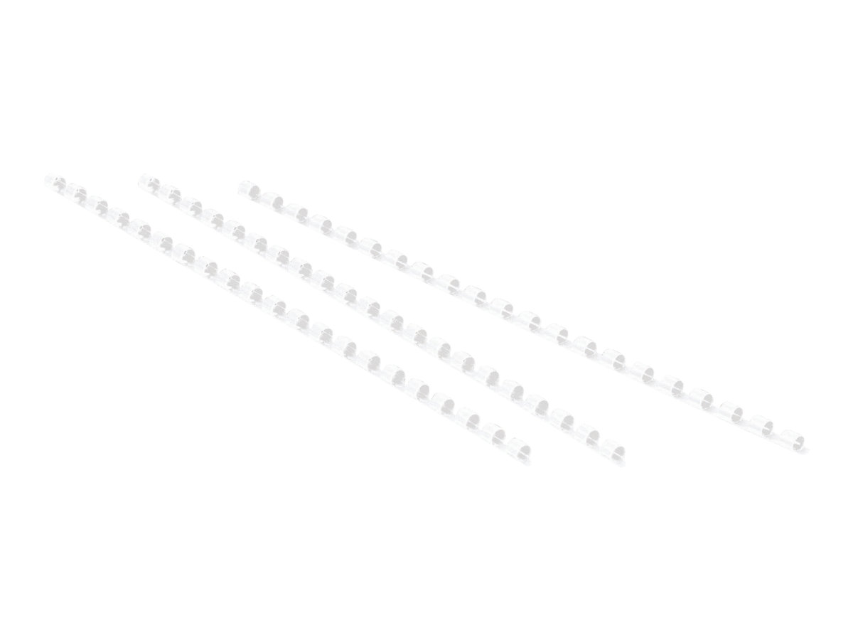 Fellowes Kunststoffbinderuecken weiss fuer 150 Blatt, 100 St