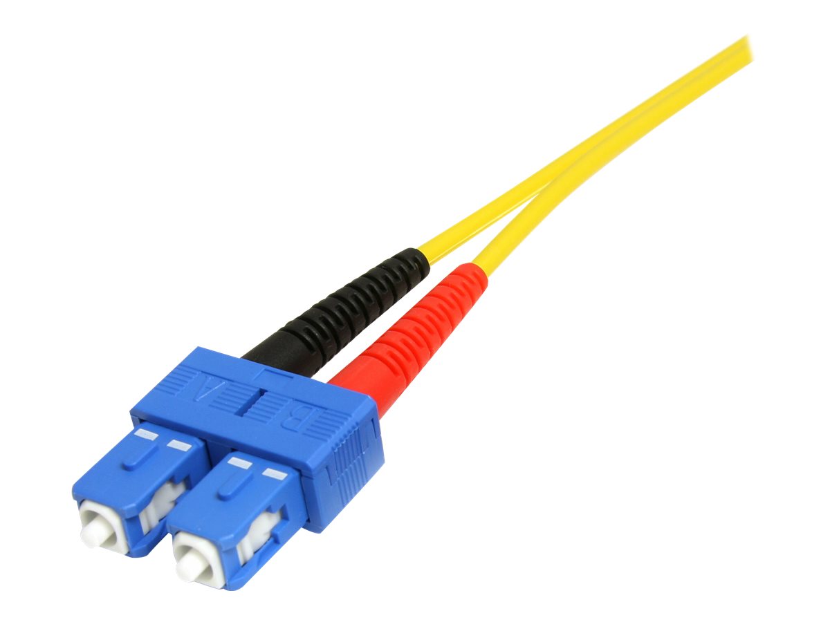 STARTECH.COM 4m Singlemode 9/125 Duplex LSZH LC auf SC OS1 LWL / Glasfaser-Netzwerkkabel - Gelb