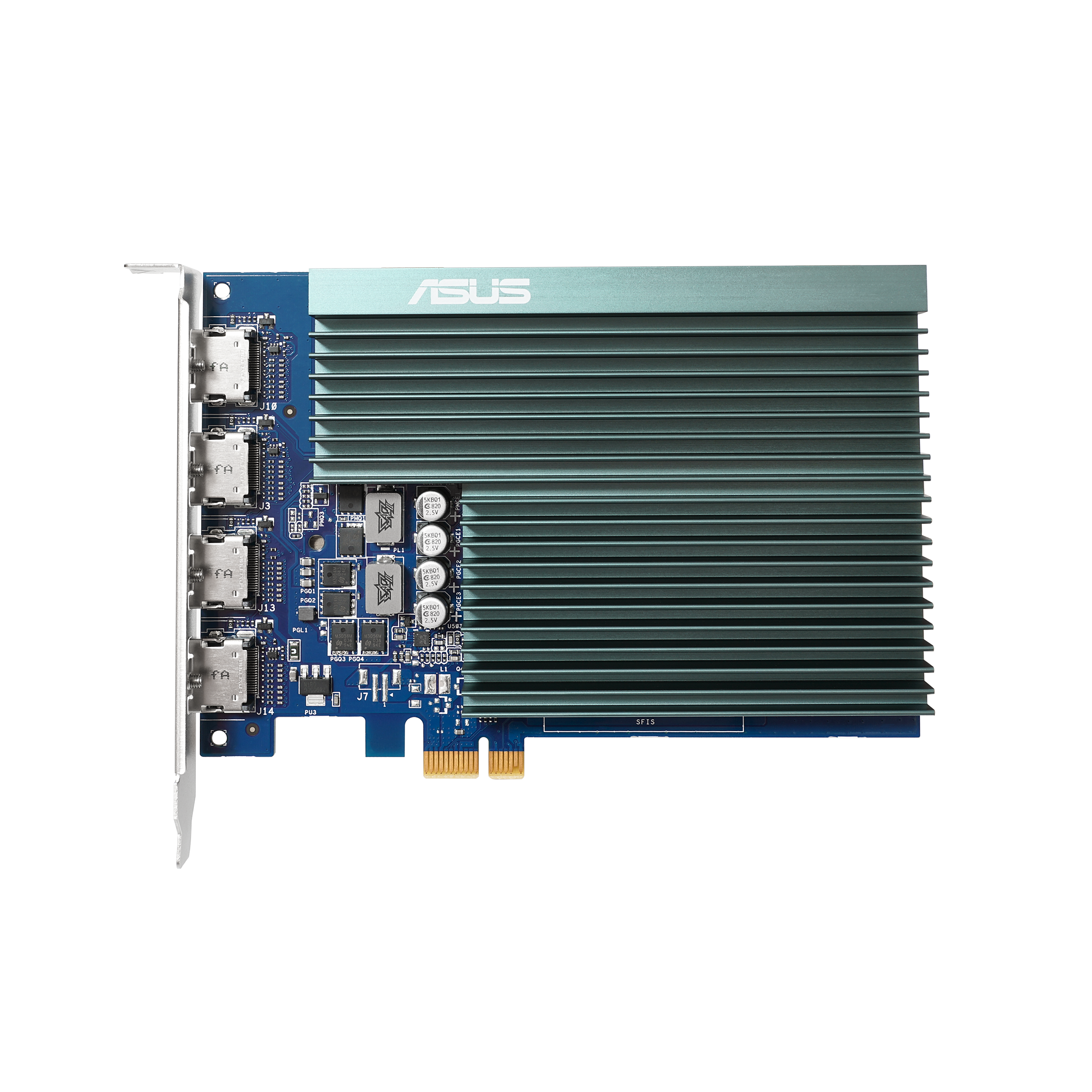 ASUS GT7304HSL2GD5 2GB GDDR5 Memory PCIe 20 4xHDMI Ports Singleslot Design Passive Cooling