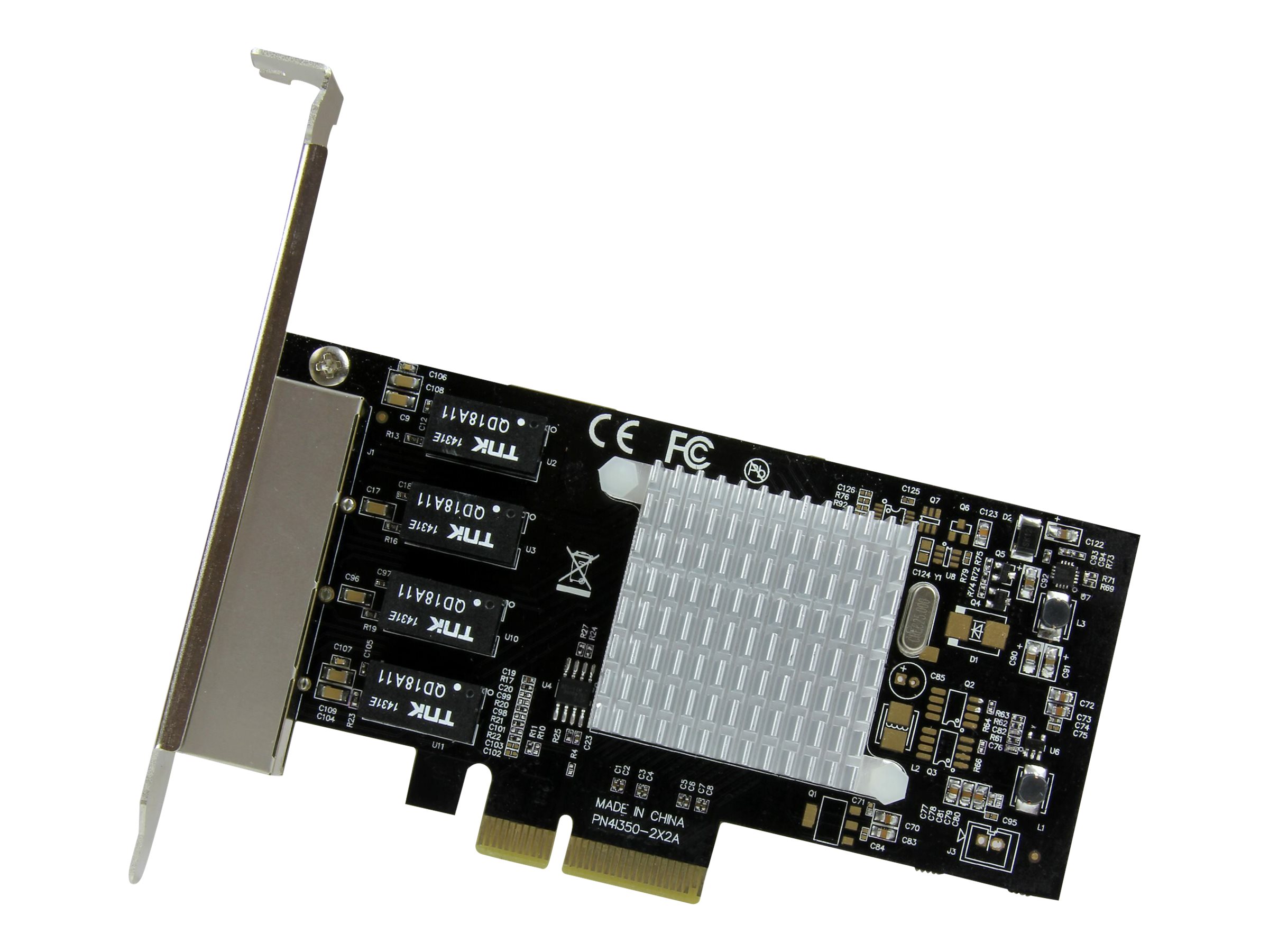 STARTECH.COM 4 Port Gigabit Ethernet PCI Express Network Card - Intel