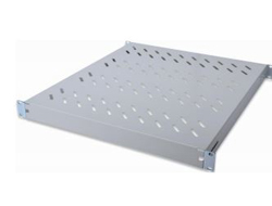 DIGITUS Fachboden 48,3cm 19Zoll f. 780mm tiefe Schränke RAL9005 schwarz variableTiefenbefestigung inkl.Befestigungsmaterial max.50Kg