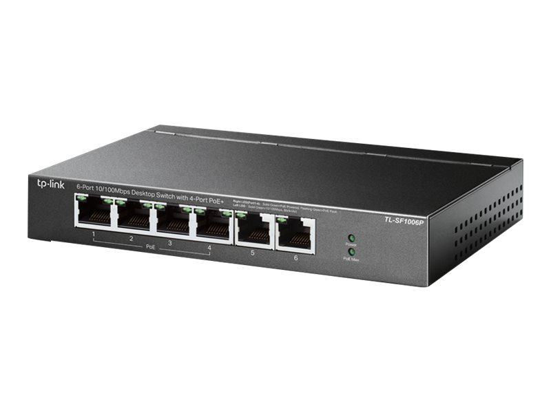 TL-SF1006P 6-Port 10/100Mbps (4x PoE+) Switch