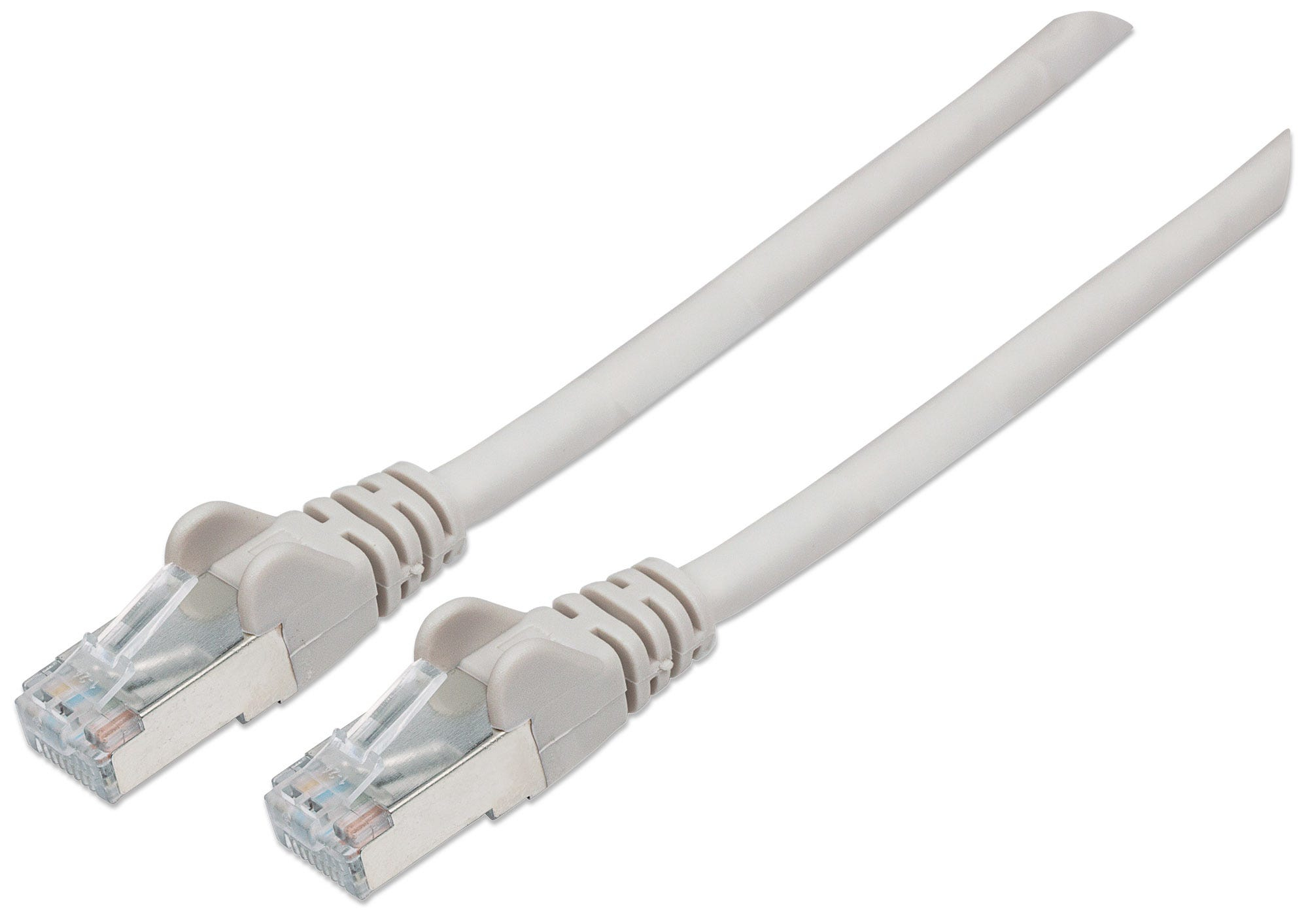 INTELLINET Netzwerkkabel Cat6A SFTP CU LS0H 15m Grau RJ45 Stecker RJ45 Stecker Vergoldete Kontakte